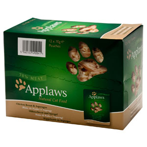 Cheap Applaws Chicken with Asparagus Pouch 12 x 70g