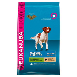 Eukanuba mature and senior dog outlet food