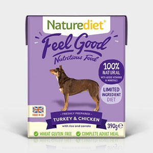 Cheap Naturediet Feel Good Turkey & Chicken with Rice & Carrots 18 x 390g