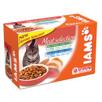 Iams Adult Meat Selection in Jelly & Gravy 12 x 100g