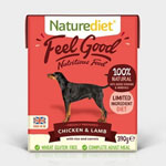 Naturediet Feel Good Chicken & Lamb with Rice & Carrots 18 x 390g